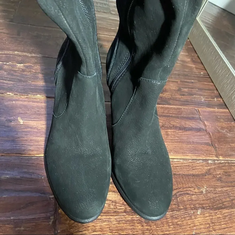 Vince Camuto Knee High Leather Boots Heeled Boots